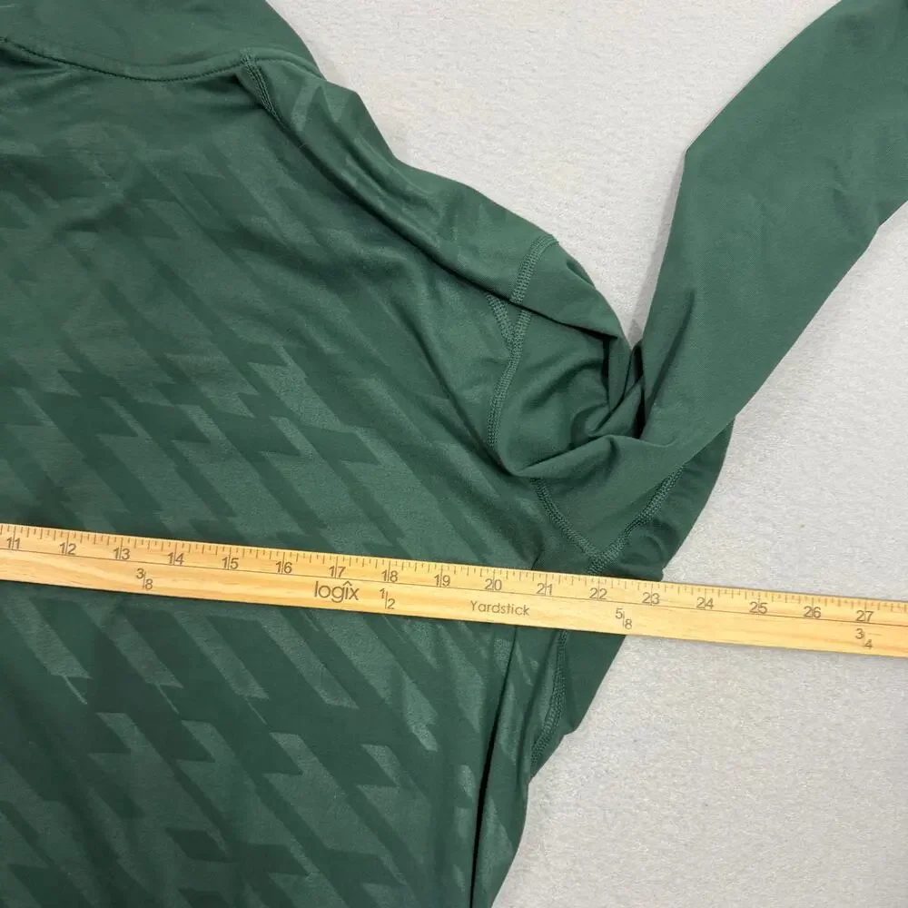 Nike Michigan State Spartans Quarter Zip Pullover Large Green Running Stretch